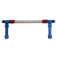 Fuel Line Dual fuel lines for Gen 3 Dominator Carburetors w -8 O-ring HP Bowls. Fuel line with dual 8AN inlet, Red & Blue fittings with Stainless hose