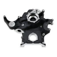 Replacement Timing Cover for Gen III Hemi Mid-Mount Accessory Drive System - Non VVT - Black Finish