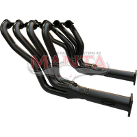 Headers With 3in Outlet - BLACK (VE VF 1 7/8in)