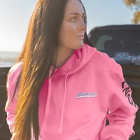 Superior Unisex Hoodie Hot Pink with Sleeve Logo (Each)
