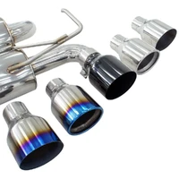 Polished Rolled Tips Suit Gemini Catback  Single (Skyline 01-13/350Z 02-09)
