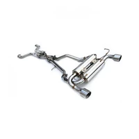 Gemini Cat Back Exhaust w/SS Rolled Tips (350Z Z33 02-09)