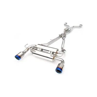 Gemini Cat Back Exhaust - Single Layer Ti Tips (370Z 09+)