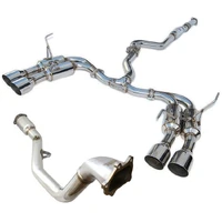 R400 Turbo Back - Polished Tips (WRX/STi 11-14 Sedan)