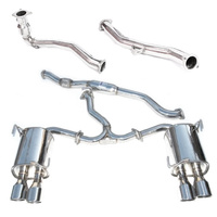Q300 Turbo Back Exhaust - Polished Stainless Tips (WRX 2015+)