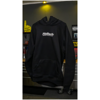 "Classic" Hoodie Black with White Logo - Small