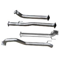 Stainless Steel Exhaust Kit with Muffler Delete (Hilux 15+)