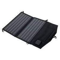 20W Portable Folding Solar Panel - Black