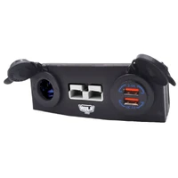 Triple Surface Mount Housing 50Amp Anderson Style Plug