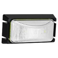 LED Front End Outline Marker Lamp White 12/24V Black Base