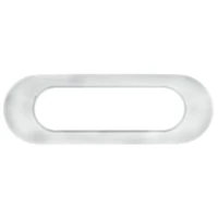 Pkt 4 White Bezel T/S Zeon LED Side Marker Lamps 95 X 32 X 16mm