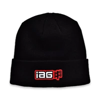 Black Watch Cap Beanie with Boxer Embroidered Logo