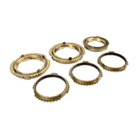 6 Speed Synchro Set 1st - 3rd Brass / 4th - 6th Carbon Faced - Brass (STI 08-21)