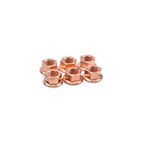 M10 Copper Exhaust Nuts - Pack of 6 (FXT 04-13/STI 04+)