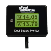 12V Digital Battery Monitor - suits single and dual battery setups