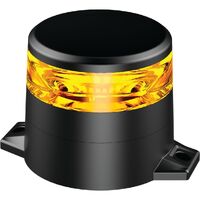 LED Amber Beacon 10-80V 10X Strobe & 2X Rotating Patterns Low Profile Class I 2 Bolt Metal Mount