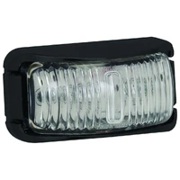 LED Rear End Outline Marker Lamp 12/24V Black Housing 16cm Lead