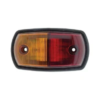 LED Side Marker Lamp Amber/Red 9-33V Black Base 0.5M Cable