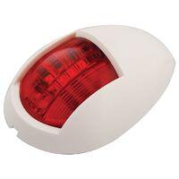 LED Portside Nav Lamp 12/24V Red With White Housing