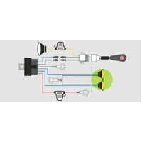 Driving Light Wiring Loom - Suits Set of 2 Lights with Daytime Running Lights