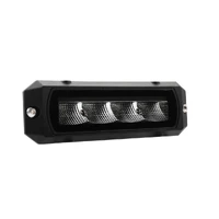 Rectangle LED Work Lamp/Reverse Lamp 80X60Deg 9-36V 24W 4 Leds Blk Housing 3,200Lmns