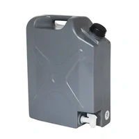 20L Plastic Jerry Can with Tap - - 350 x 170 x 460mm