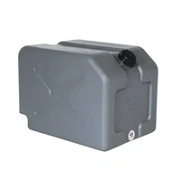 40L Plastic Double Jerry Can with Nipple Outlet - - 465 x 340 x 335mm