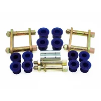 Greasable Shackle + Bushing Kit w/Fixed Pins - Rear (Navara NP300)