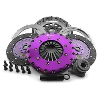 230mm Rigid Solid Organic Twin Plate Clutch Kit Incl SMF (KIT PER NISSAN 350Z VQ35DE inc SMF)