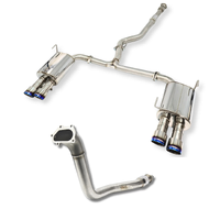 Auto Turbo Back Exhaust - Stainless Steel with Titanium Tips (WRX 11-14/STI 11-21)