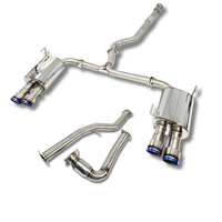 Auto CVT Turbo Back Exhaust - Stainless Steel with Titanium Tips (WRX 15+)