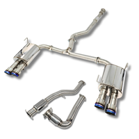 Manual Turbo Back Exhaust - Stainless Steel with Titanium Tips (WRX 15+)