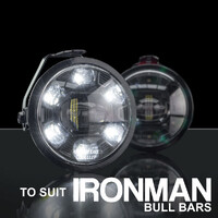 Led / Drl Fog Light - Black - Ironman Bull Bar