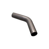 3in/45 Degree Mandrel Bend - 409 Raw Stainless Steel