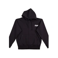 Black/White Zip Up Hoodie