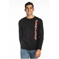 Black T-Shirt Long Sleeve - Medium