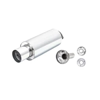 Universal 7in Cannon Muffler - 3in Inlet/4.5in Straight-Cut Tip