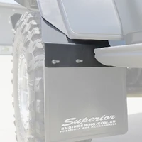 Superior Mudflap Brackets suitable for Jeep Gladiator Rubicon 2020 On Front Mudflaps:N No Billet