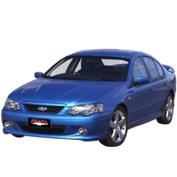 Dual 2.5in Full System with Extractors Aluminised Steel - Quiet (Falcon BA/BF 02-08)