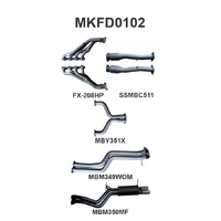 Dual 2.5in Exhaust with Extractors WOM/Muffler (Falcon BA/BF 02-08)