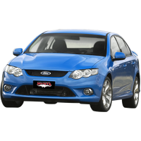 Dual 2.5in Cat Back Aluminised Steel - Medium (Falcon FG 08-16)