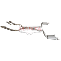 3in Full System With Centre Hotdog & Rear Muffler With Twin Tips (MUSTANG V8 FM 15-17)