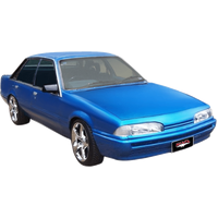 Single 3in Full System with Extractors Aluminised Steel - Quiet (Commodore VL 86-88)