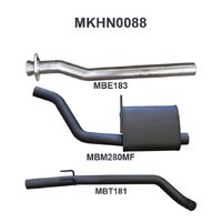 2.5in Cat Back Exhaust Tailpipe (Commodore 97-04)