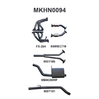 2.5in Exhaust with Extractors Muffler/Tailpipe (Commodore VZ 04-06)