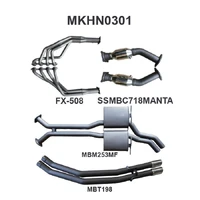 Dual 2.5in Exhaust with Extractors Muffler/Tailpipe (Statesman WK/WL 03-06)