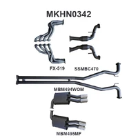 2.5in Exhaust with Extractors WOM/Muffler (Commodore VF 13-17)