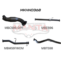 DPF 3in Turbo Back with Cat & without Muffler (Colorado RG 12-16)