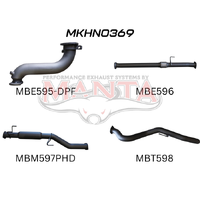 DPF 3in Turbo Back without Cat & with Hotdog (Colorado RG 12-16)