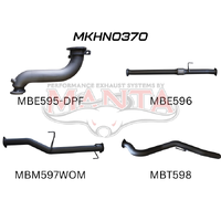 DPF 3in Turbo Back without Cat & without Muffler (Colorado RG 12-16)